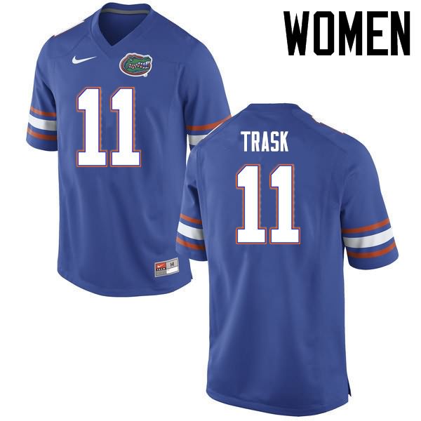 NCAA Florida Gators Kyle Trask Women's #11 Nike Blue Stitched Authentic College Football Jersey ZZG7864RF